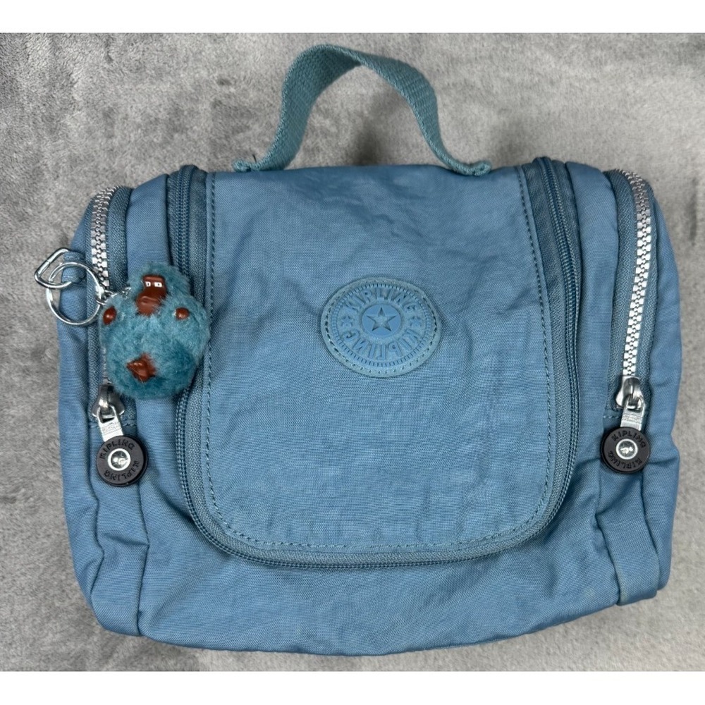 Kipling AC7945-441 Hanging Toiletry Cosmetic Bag Blue Monkey